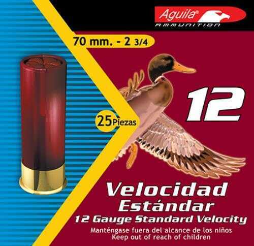 12 Gauge 2-3/4" Lead #8  1-1/8 oz 25 Rounds Aguila Shotgun Ammunition